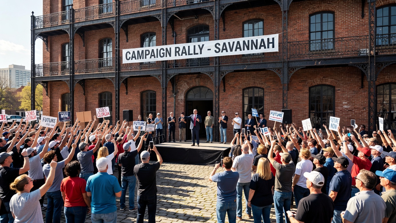 Ossoff, Bottoms Rally 1,000 Supporters in Savannah for 2026